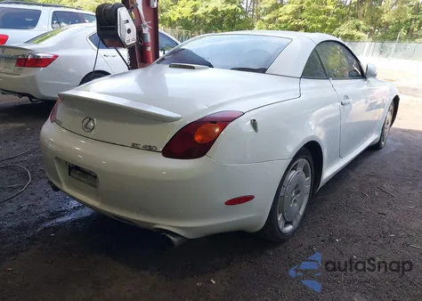 2002 Lexus Sc 430 430 из США, поврежденный, VIN JTHFN48Y920026823